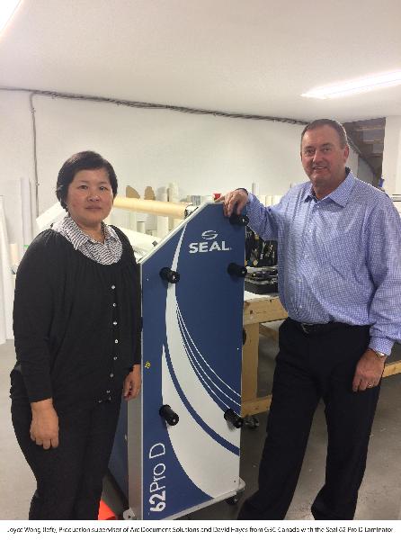 Joyce Wong, production Supervisor with Seal Laminator form GBC