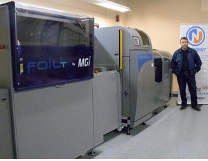 Cesar Cabrera alongside the MGI Meteor DP8700 XL+