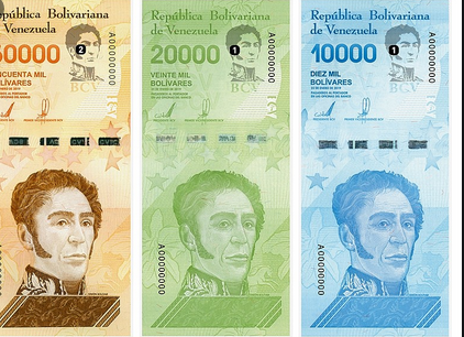 Venezuela never paid for printing of their bank notes 