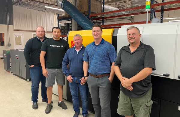 From L to R; Cory Stuart, President, Partner Paul Gregurovic, Operator Darryl Turley, Director, Partner Tanner Turley, Production Manager Dan Carter, Vice President Operations