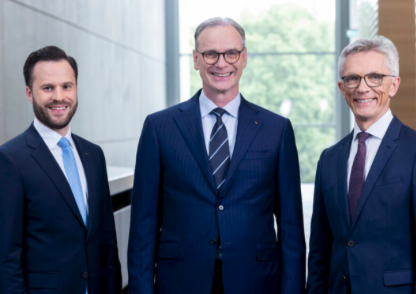 (L to R) Marius Berlemann, Wolfram N Diener and Bernhard J Stempfle