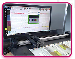 Fully automated colour bar scan with Color Guard Track and the Techkon SpectroJet.