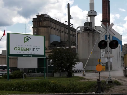 Kap Paper Mill in Kapuskasing, Ontario