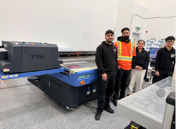 604 Signs and Graphics staff with new Colorjet Verve KA2513R6