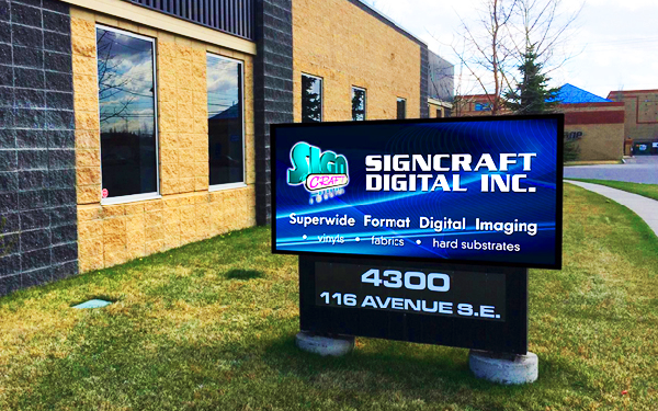 SignCraft Digital's 22,000 square foot plant in Calgary 