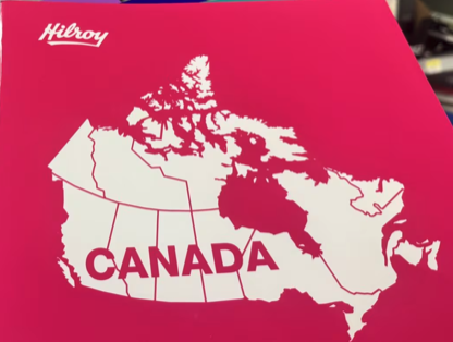 Hilroy&rsquo;s exercise book shows a map missing Newfoundland and a part of Nova Scotia. 