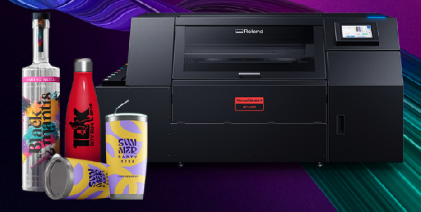 Roland DG, announced the launch of the VersaObject IO-300 and VersaObject RC-300 Series, two new industrial UV printing solutions designed to help businesses meet growing demand for high-mix, short-run manufacturing and product decoration. Together, the two solutions support a broad range of direct-to-object printing applications while addressing distinct production needs. The IO-300 delivers high-precision UV flatbed printing for industrial parts, product decoration, and custom goods across rigid substrates, while the RC-300 Series devices are designed for direct cylindrical printing onto bottles, tumblers, drinkware, packaging, promotional products, and more. The VersaObject IO-300 is engineered for industrial parts decoration, advanced dot control and Roland DG's latest UV ink technology, the IO-300 delivers exceptional image quality alongside production speeds of up to 37.6 square feet per hour (3.5 m²/h) in standard CMYK mode. RC-300 Series printers enable users to print high-quality graphics directly onto bottles, tumblers, drinkware, cans, and other promotional, packaging and consumer products, including objects with convex or concave geometries.